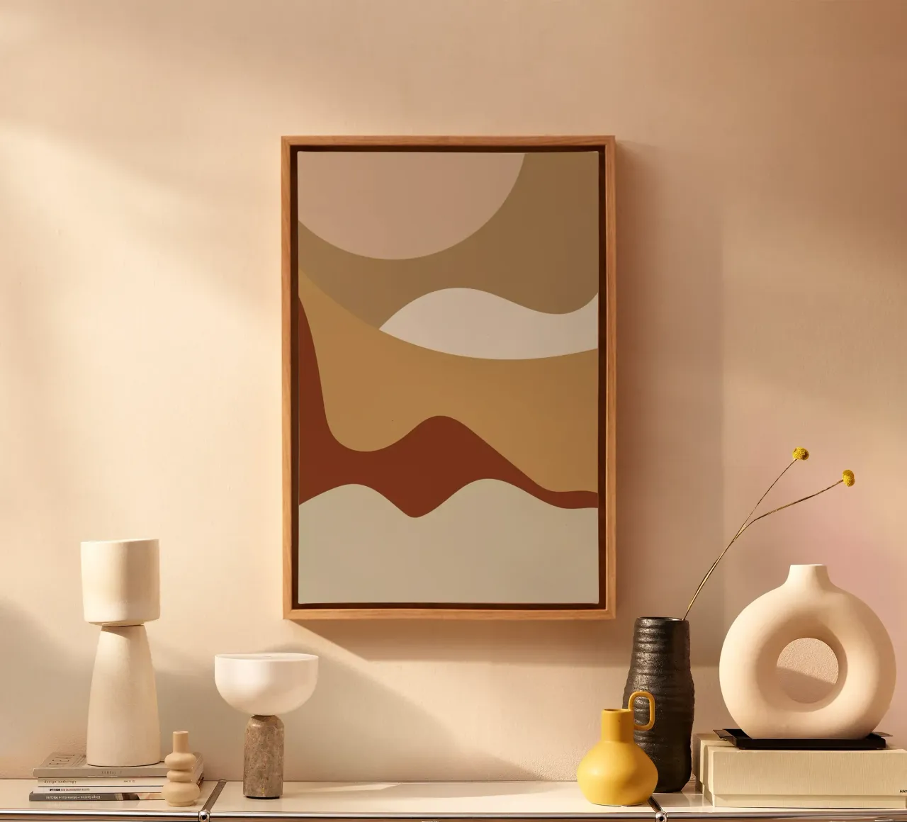 Golden Waves tela con Cornice a cassetta da Pure