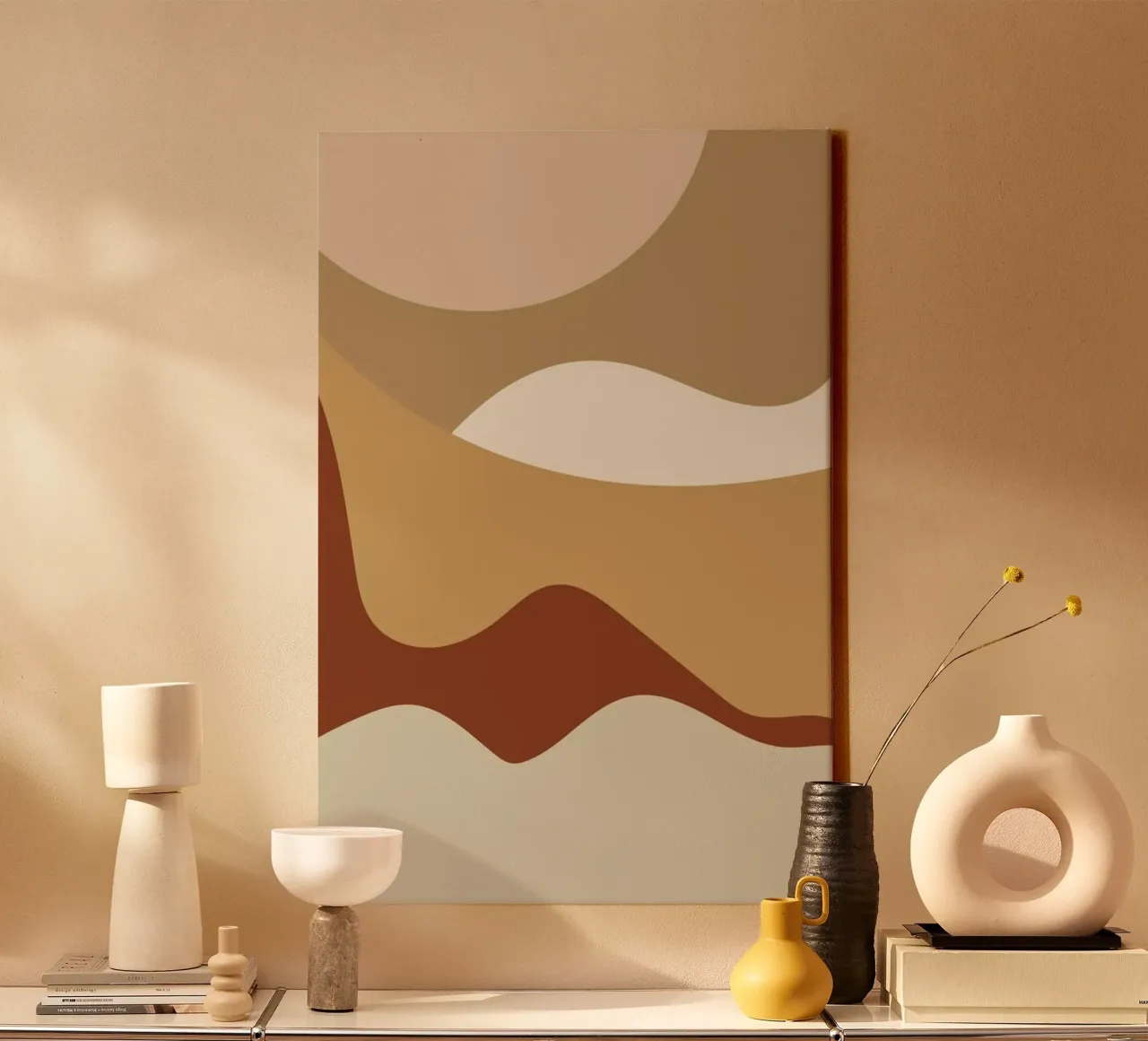 Golden Waves tela con Cornice a cassetta da Pure