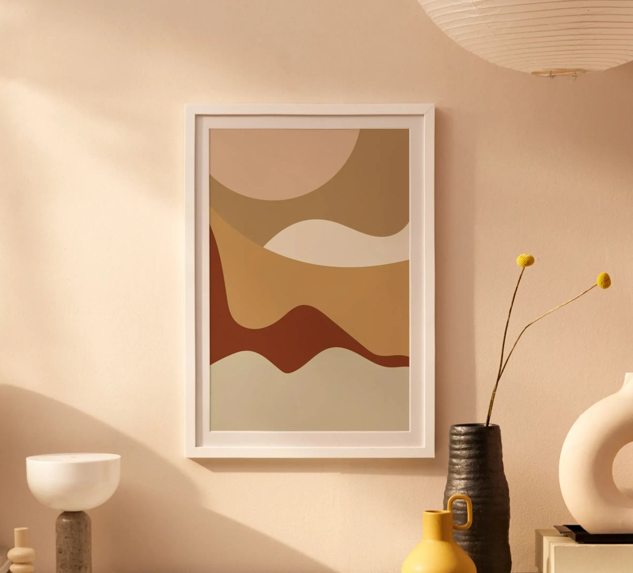 Golden Waves Poster von Pure