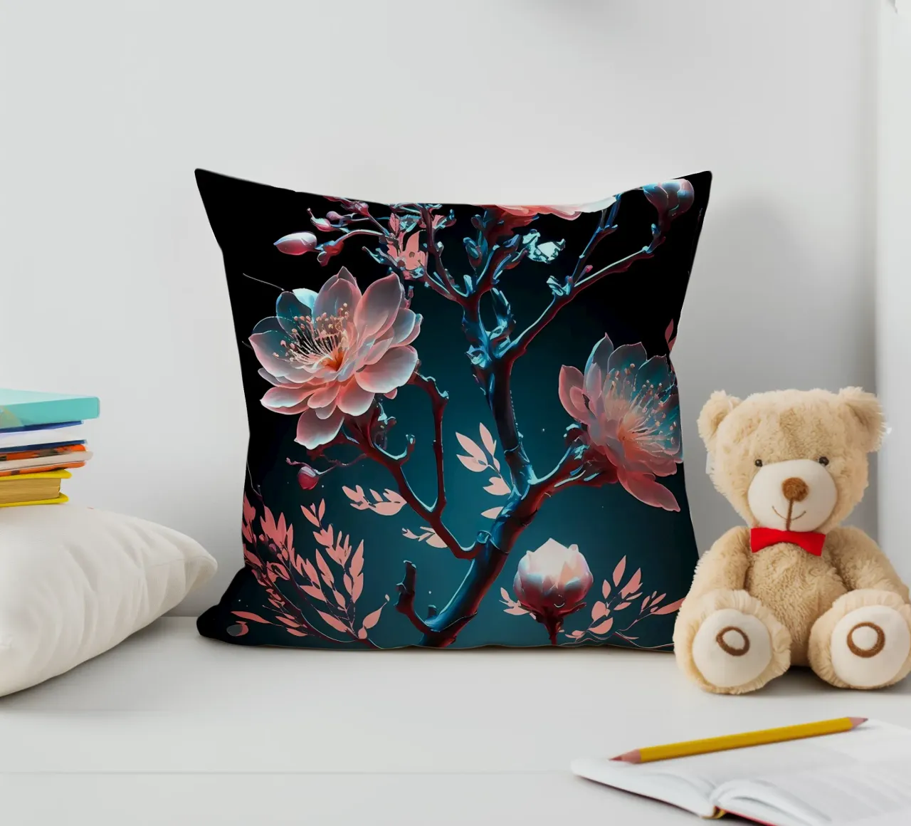 ciliegio in fiore in Giappone cuscino da Rebecca Clark Wyrick