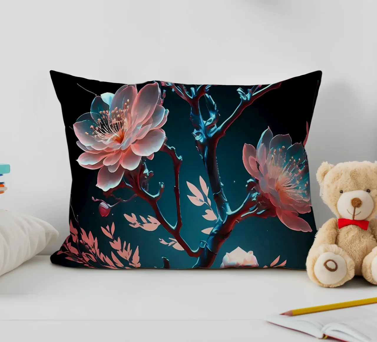 ciliegio in fiore in Giappone cuscino da Rebecca Clark Wyrick