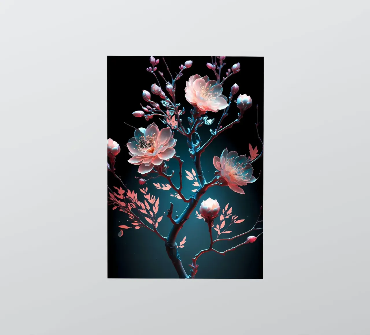 ciliegio in fiore in Giappone adesivo da Rebecca Clark Wyrick