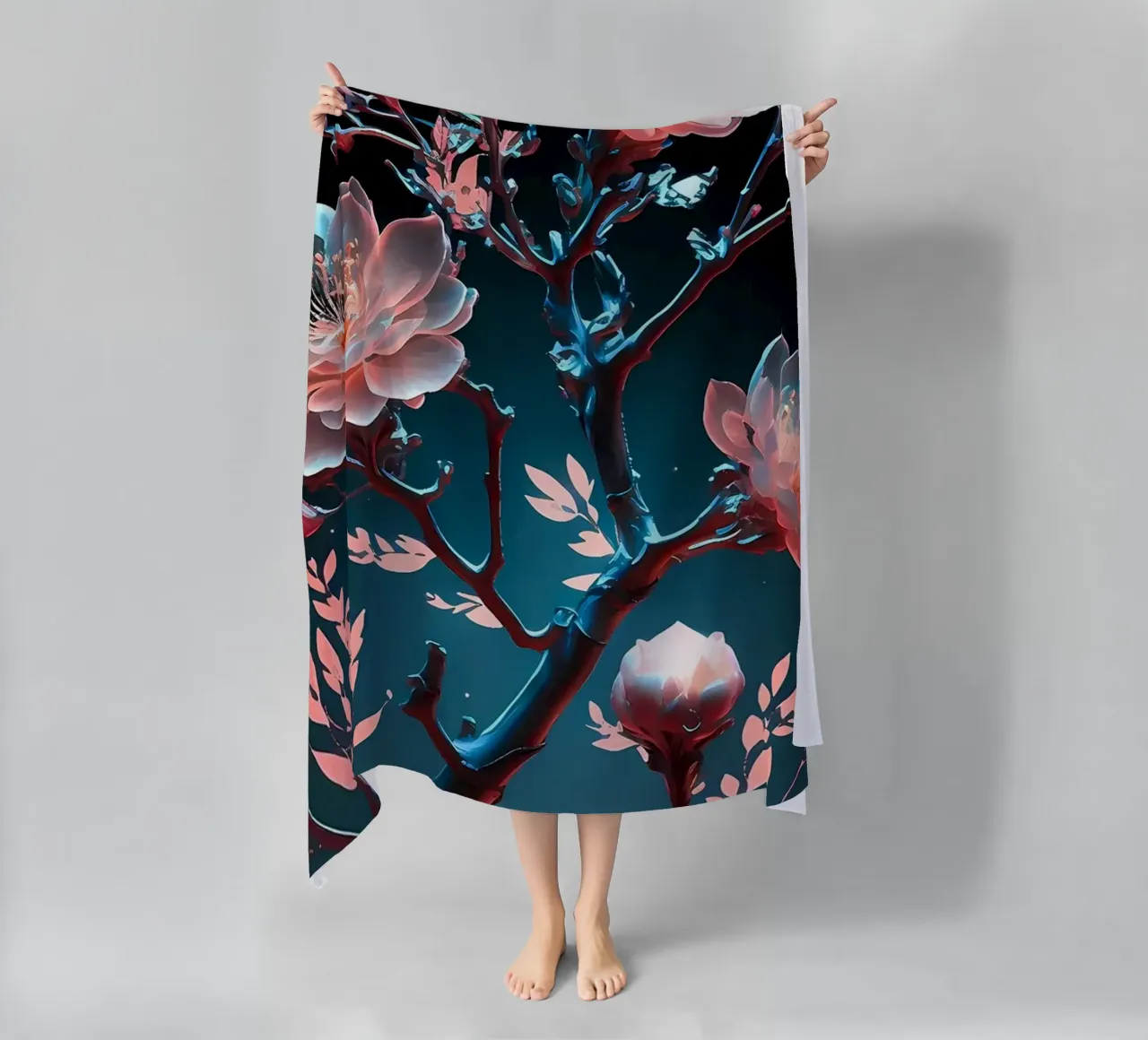 ciliegio in fiore in Giappone telo mare da Rebecca Clark Wyrick