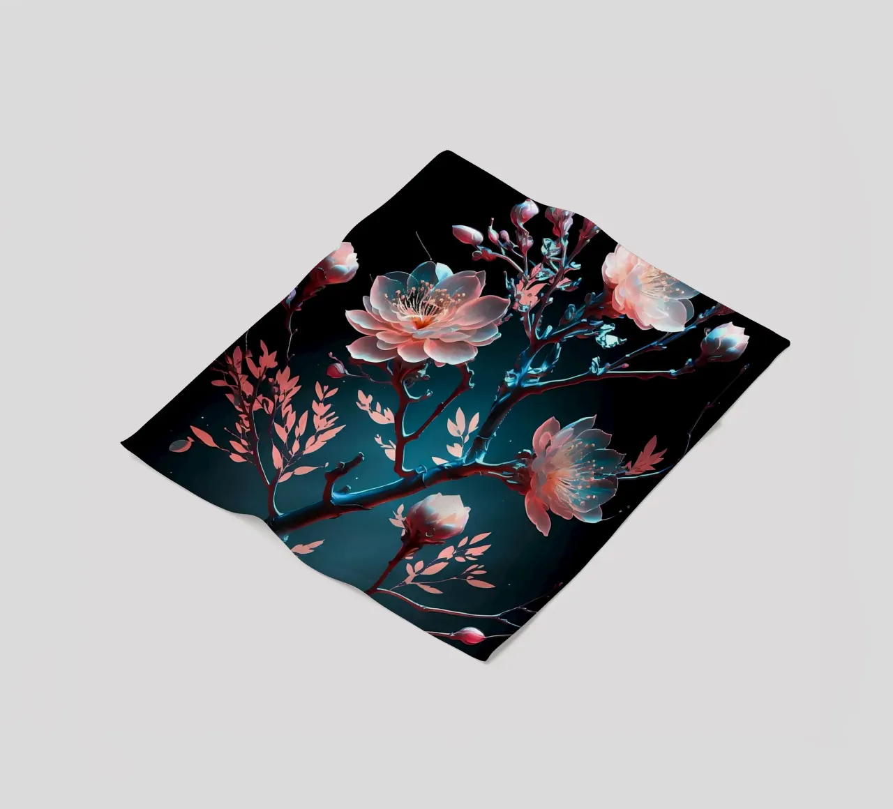 ciliegio in fiore in Giappone coperta in pile da Rebecca Clark Wyrick