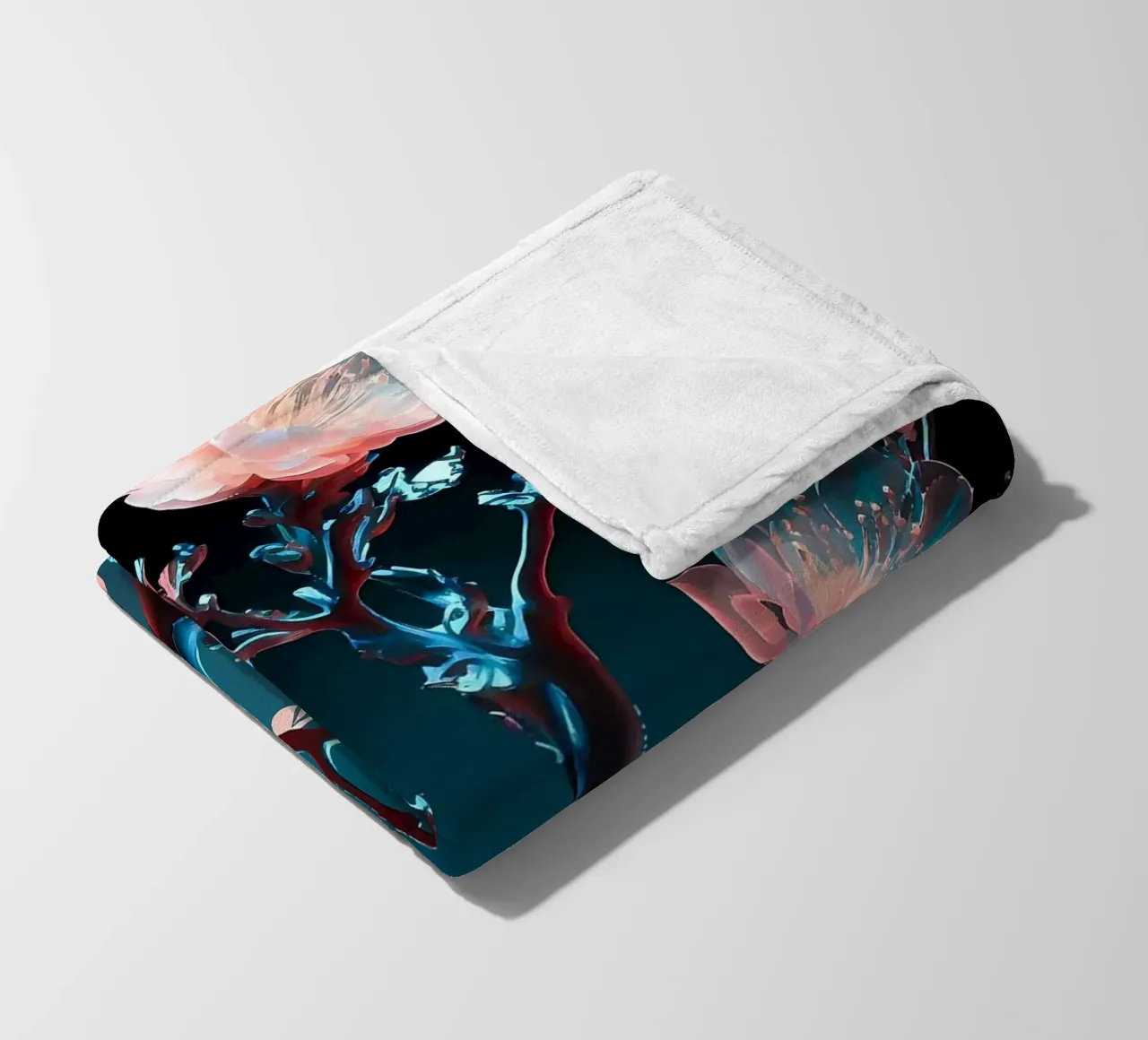 ciliegio in fiore in Giappone coperta in pile da Rebecca Clark Wyrick