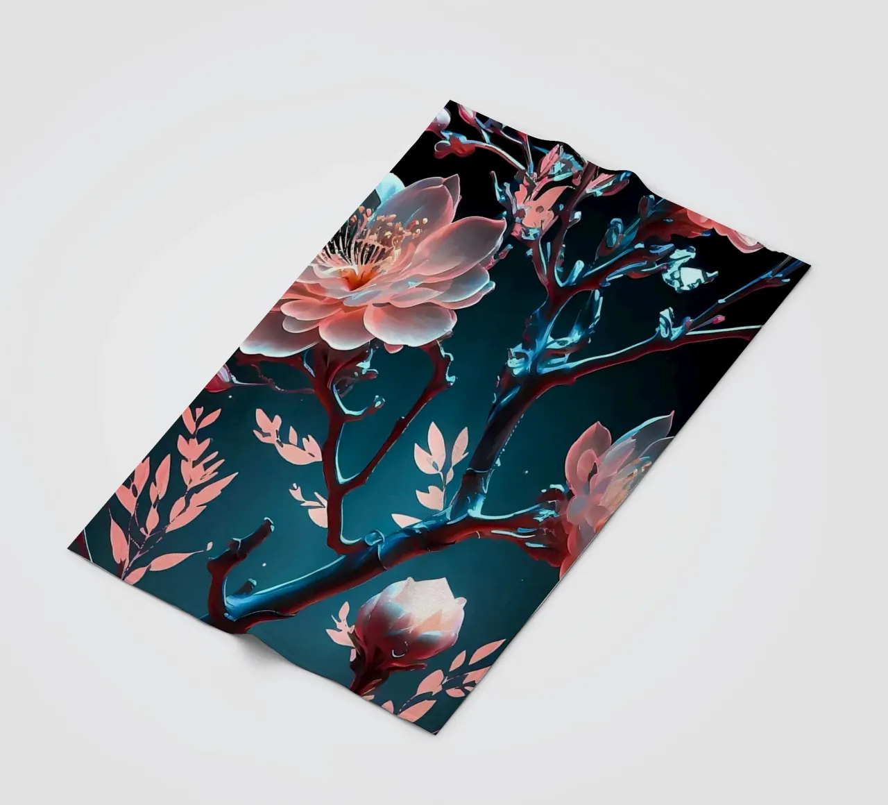 ciliegio in fiore in Giappone coperta in pile da Rebecca Clark Wyrick