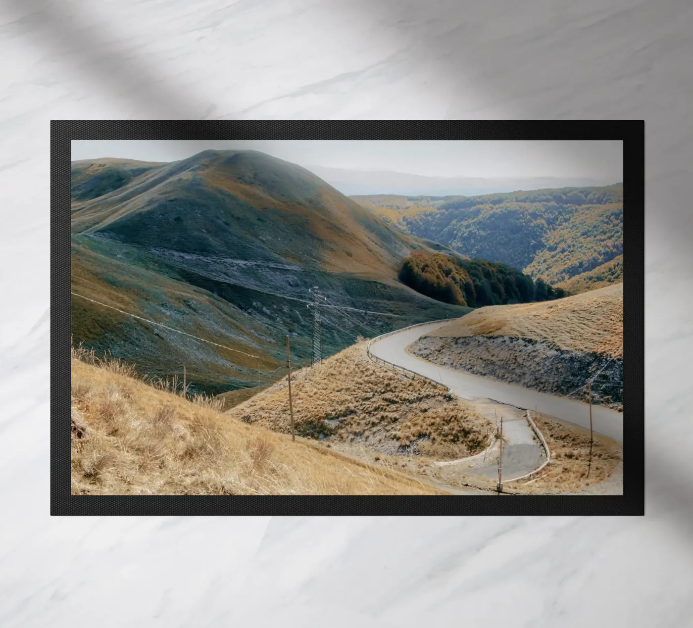 Mountain Nowhere doormat by Moon  Bloom