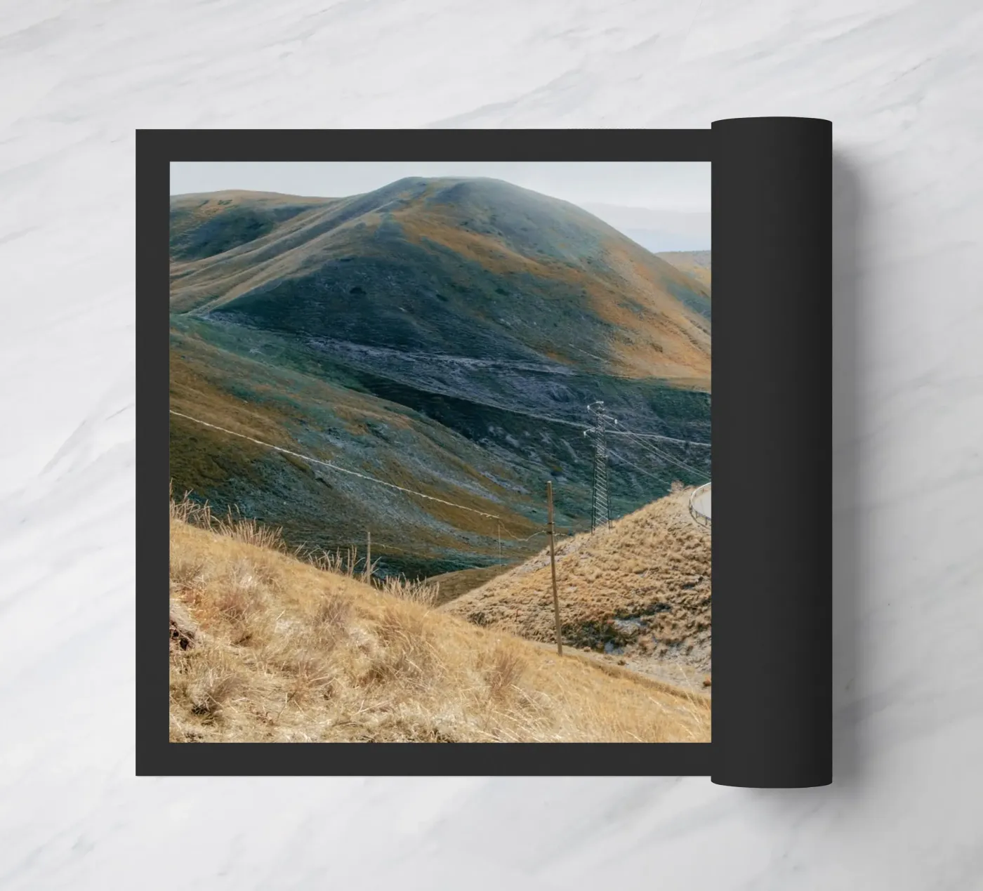 Mountain Nowhere doormat by Moon  Bloom