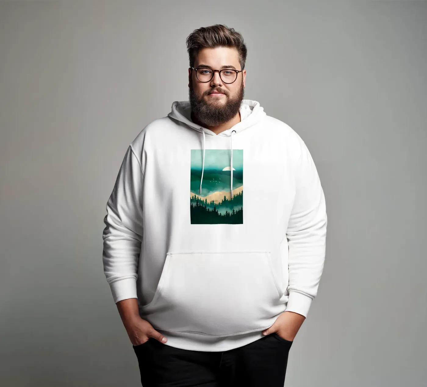 Hiking felpa con cappuccio da Albert S Jacob