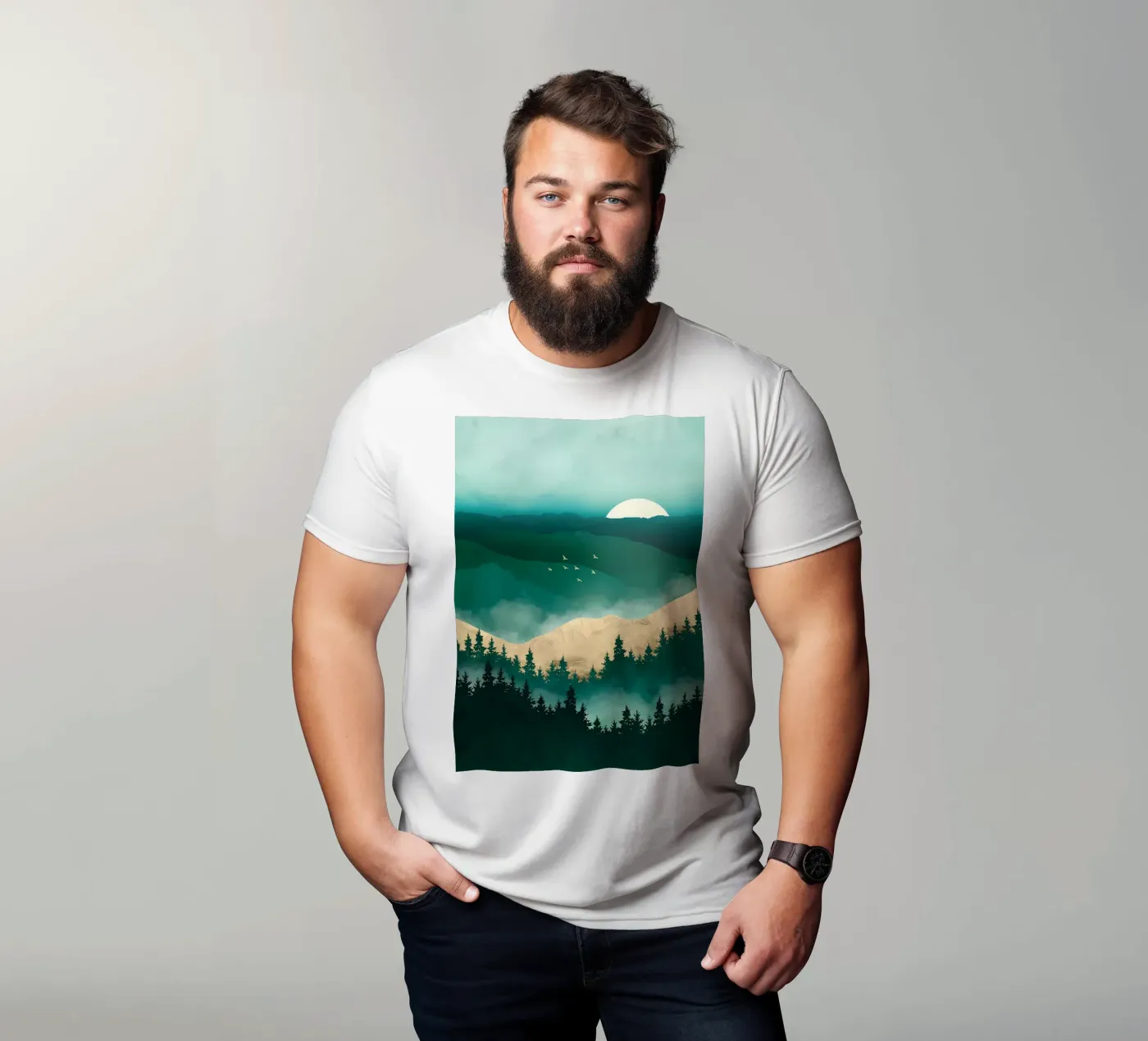 Wandelen t-shirt van Albert S Jacob