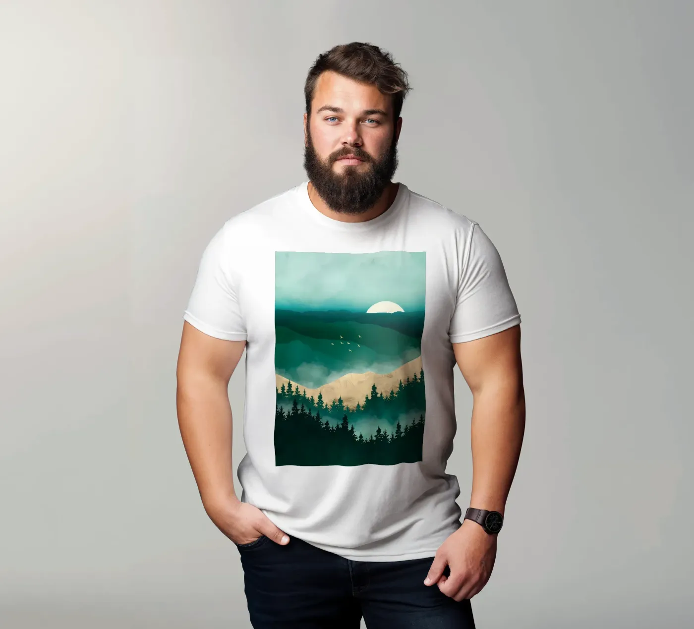 Wandelen t-shirt van Albert S Jacob