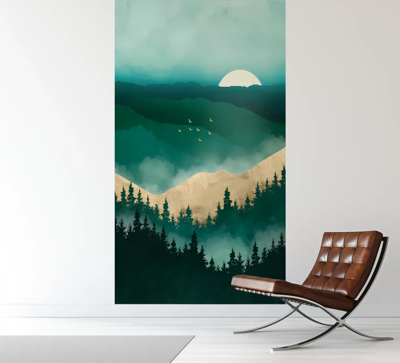 Wandelen fotobehang van Albert S Jacob
