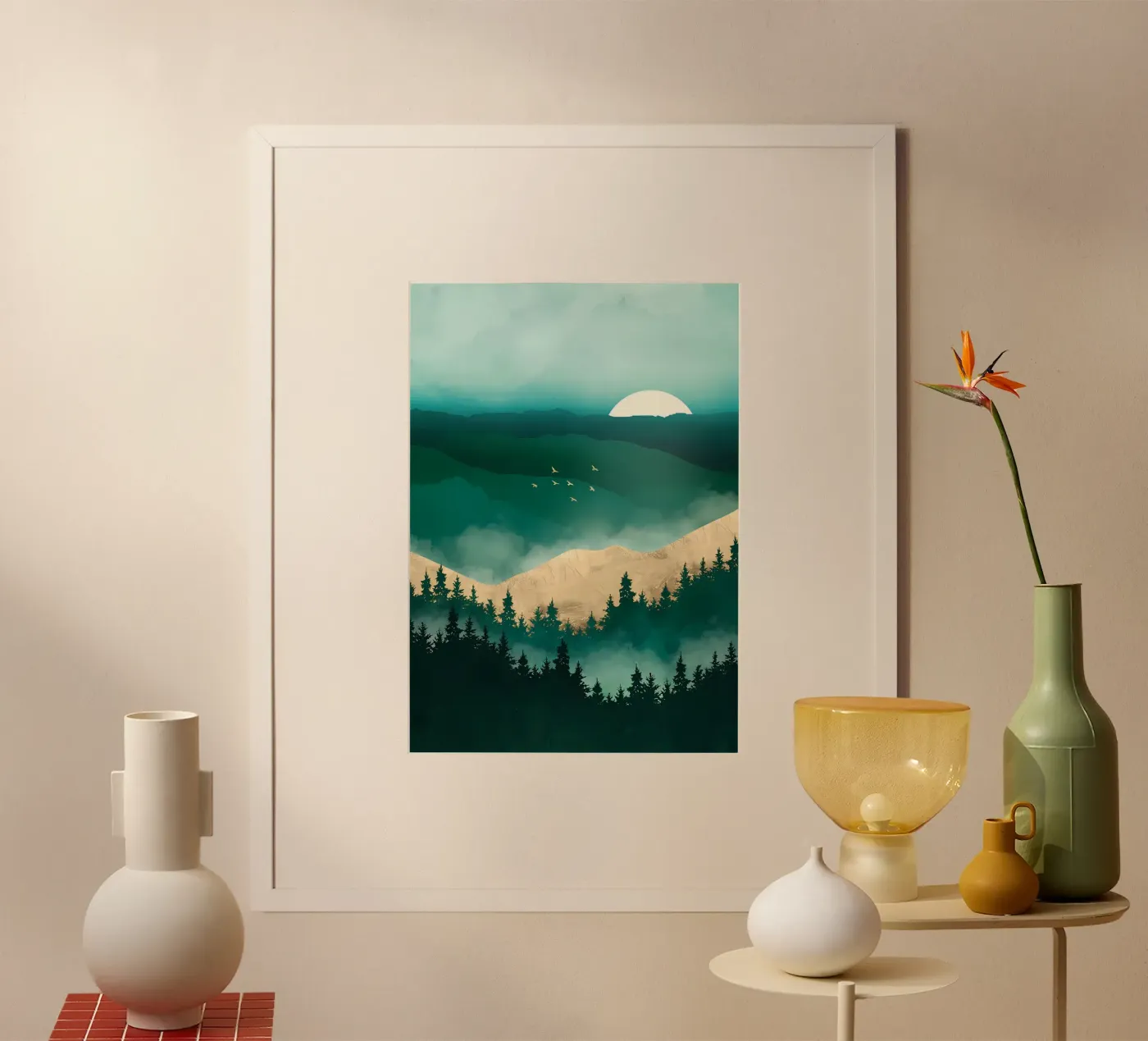 Wandelen poster van Albert S Jacob