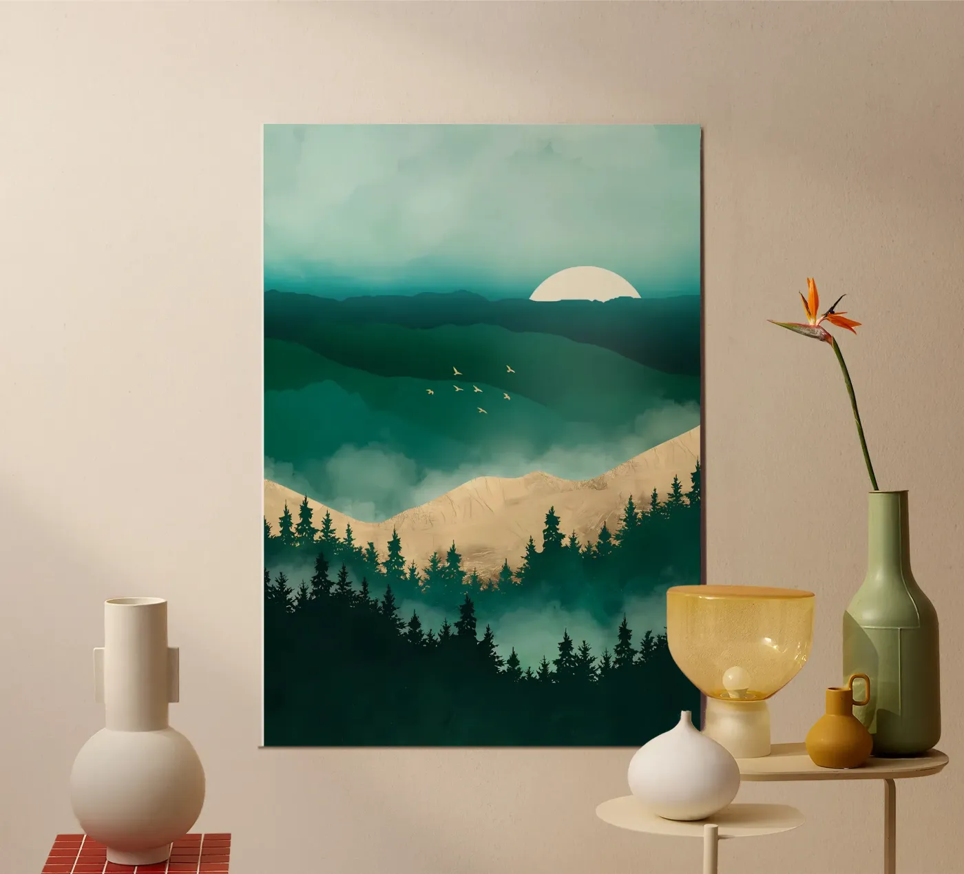 Wandelen poster van Albert S Jacob