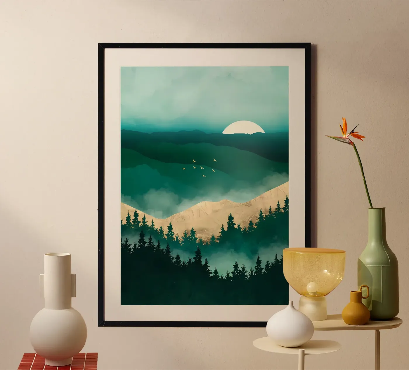 Wandelen poster van Albert S Jacob