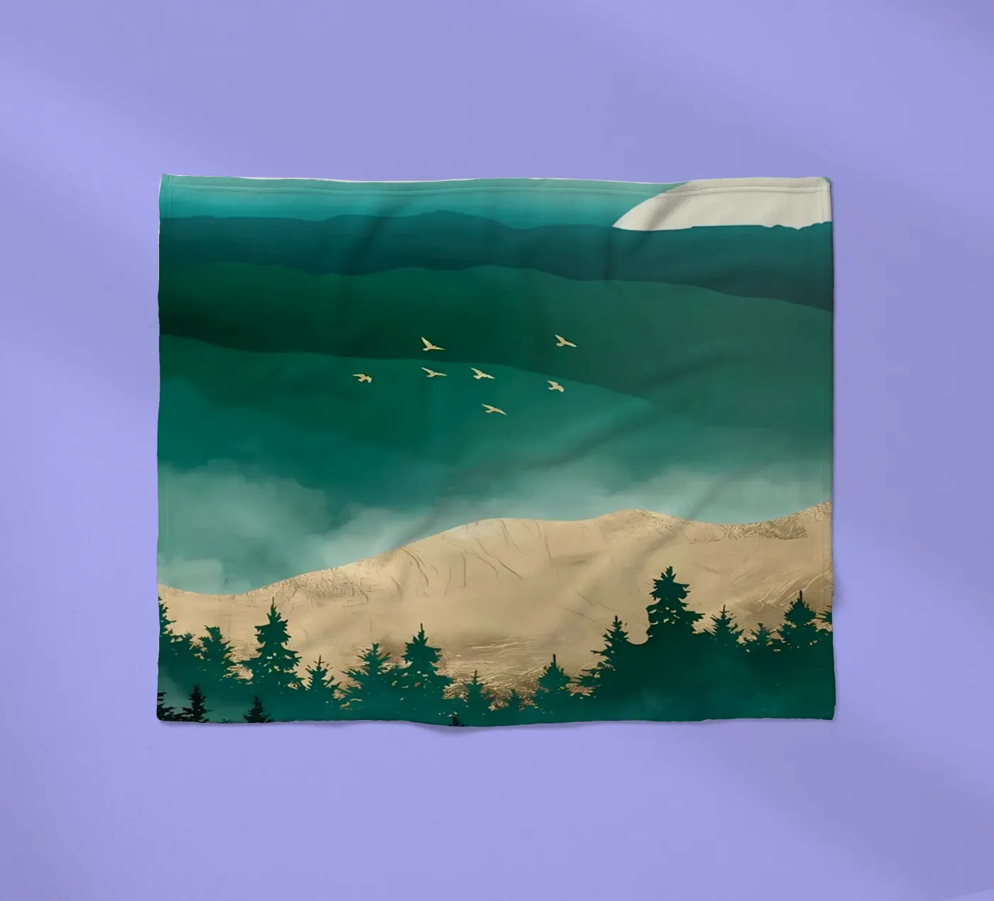 Hiking fleece blanket by Albert S Jacob