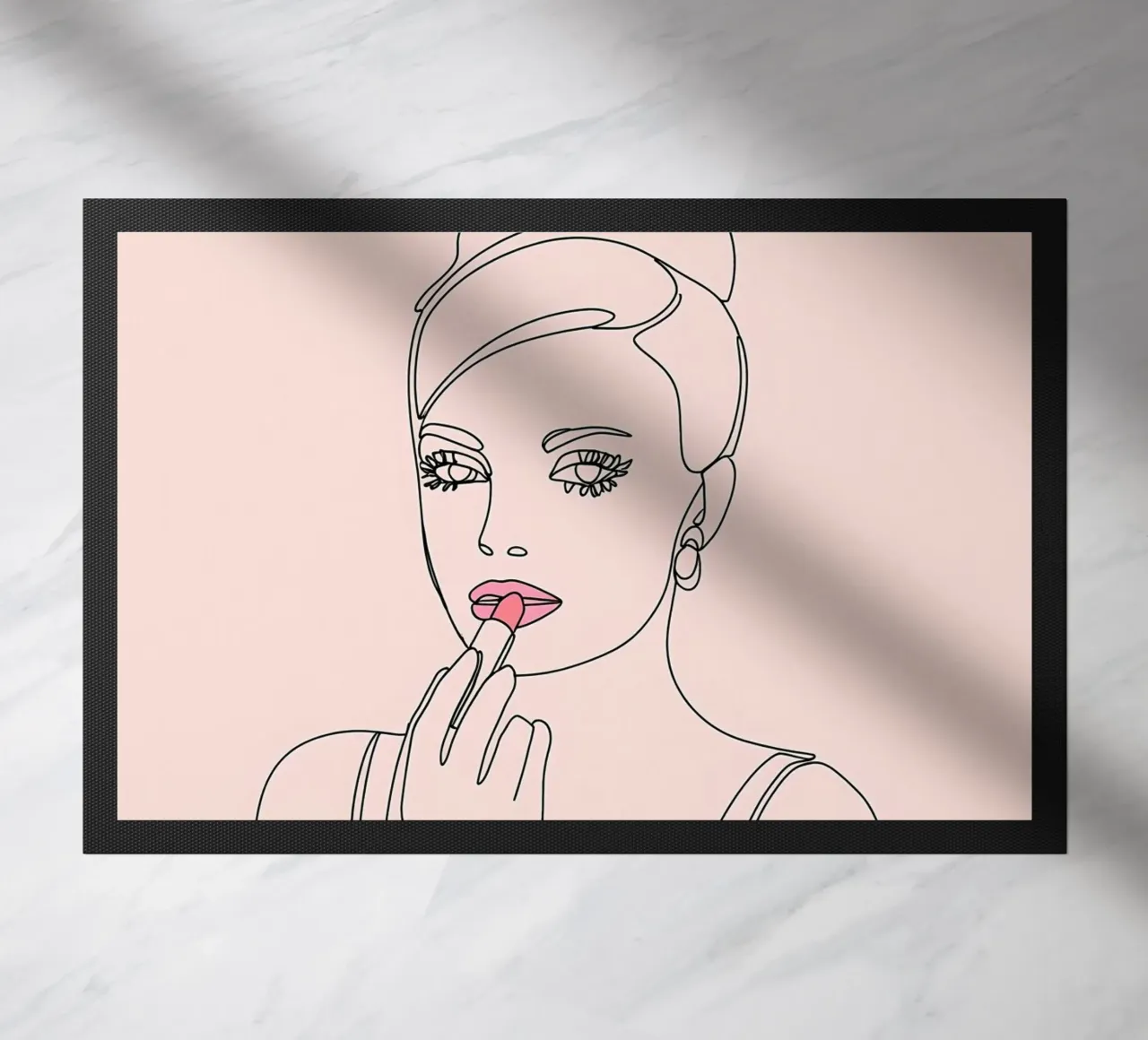 Donna Line Art minimalista zerbino da Viv Line Art