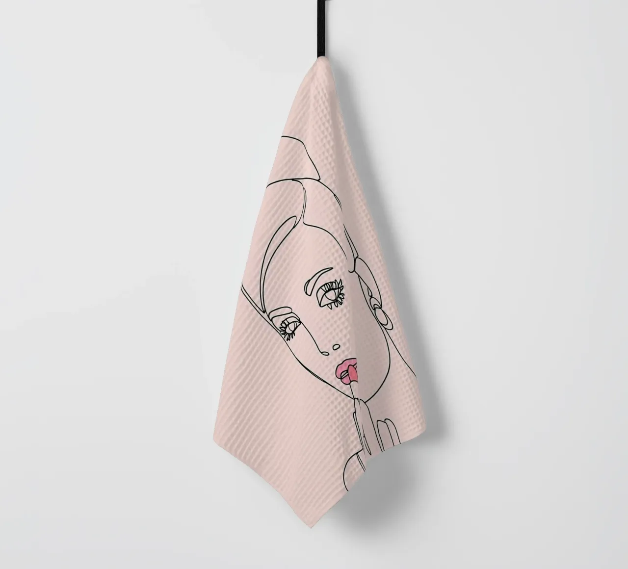 Donna Line Art minimalista canovaccio da cucina da Viv Line Art