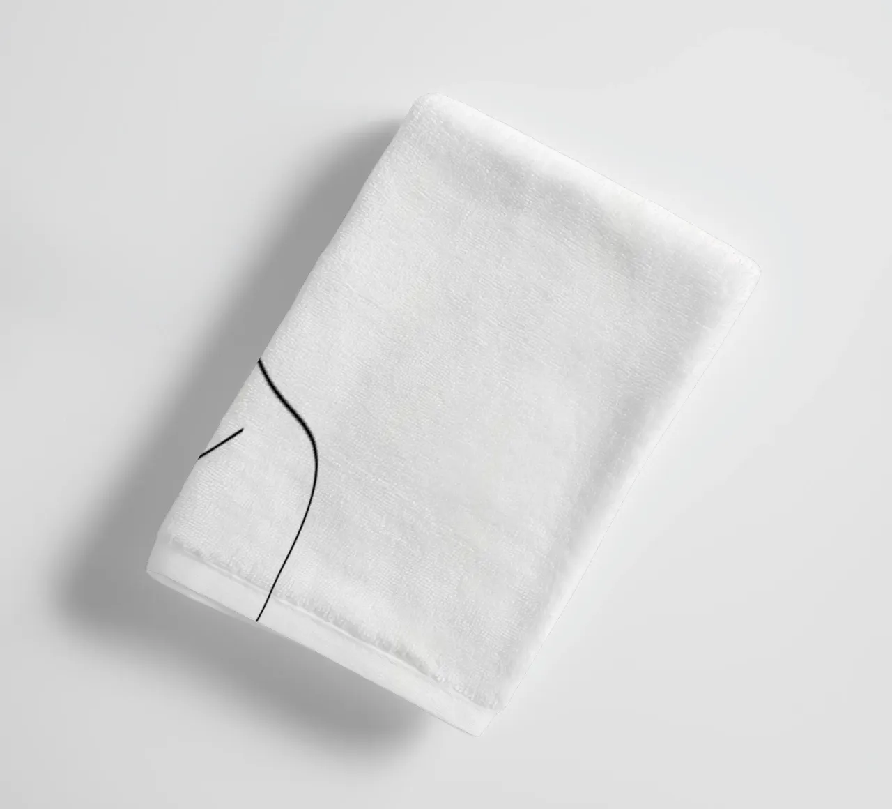 Woman Body Minimalist Line Art towel by Viv Line Art
