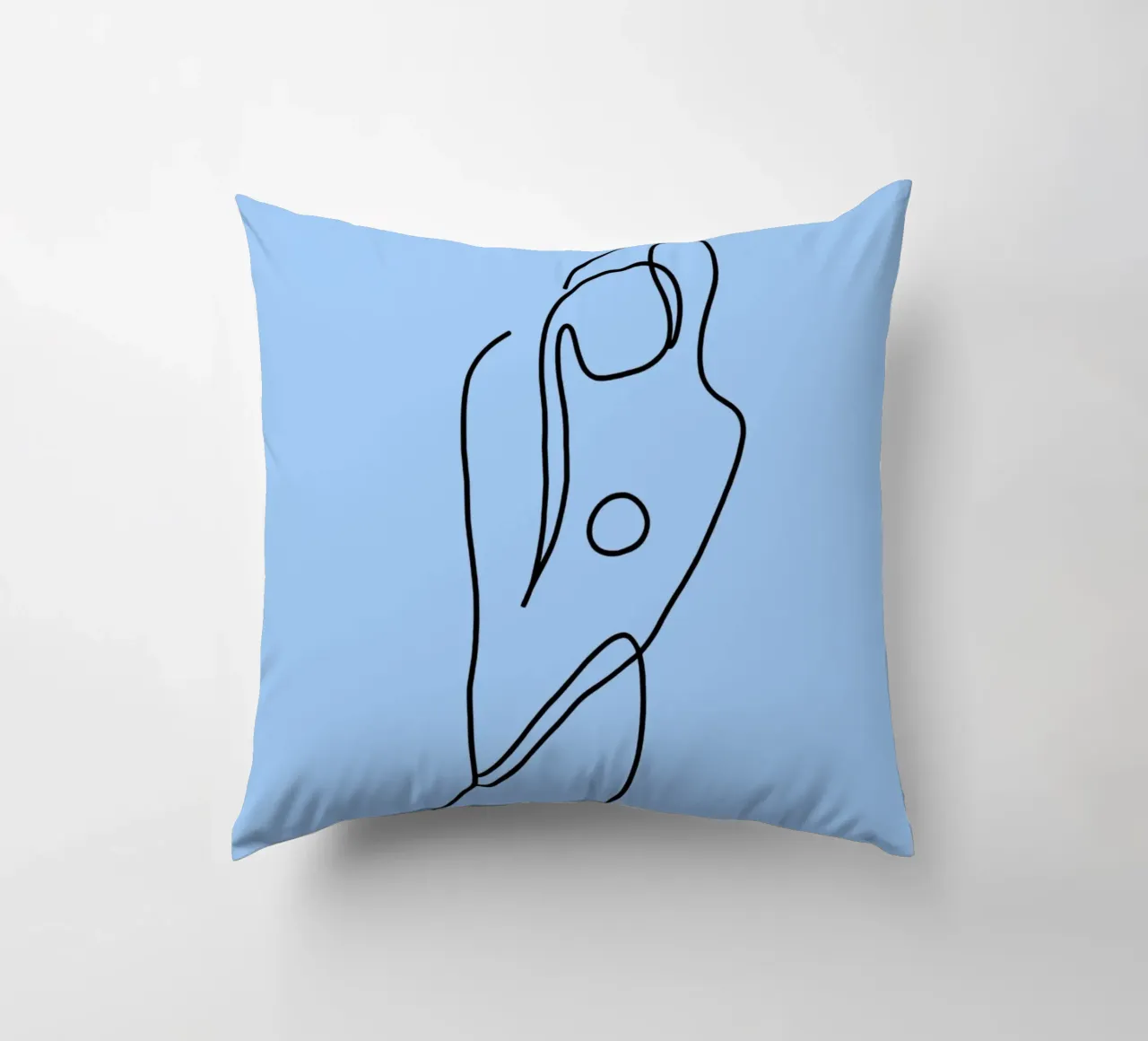 Donna Line Art minimalista cuscino da Viv Line Art