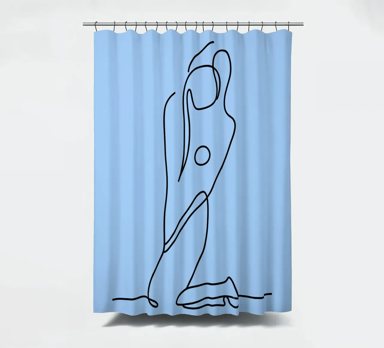Donna Line Art minimalista tenda da doccia da Viv Line Art