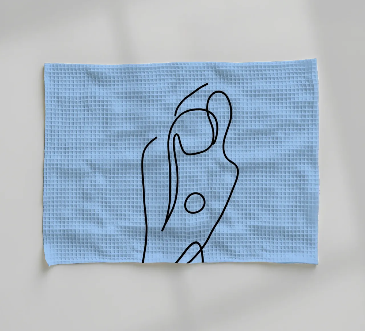 Donna Line Art minimalista canovaccio da cucina da Viv Line Art