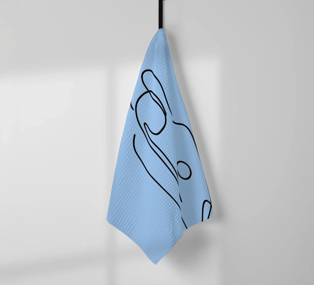 Donna Line Art minimalista canovaccio da cucina da Viv Line Art