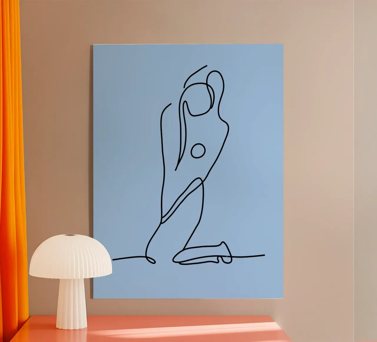 Donna Line Art minimalista plexiglass da Viv Line Art