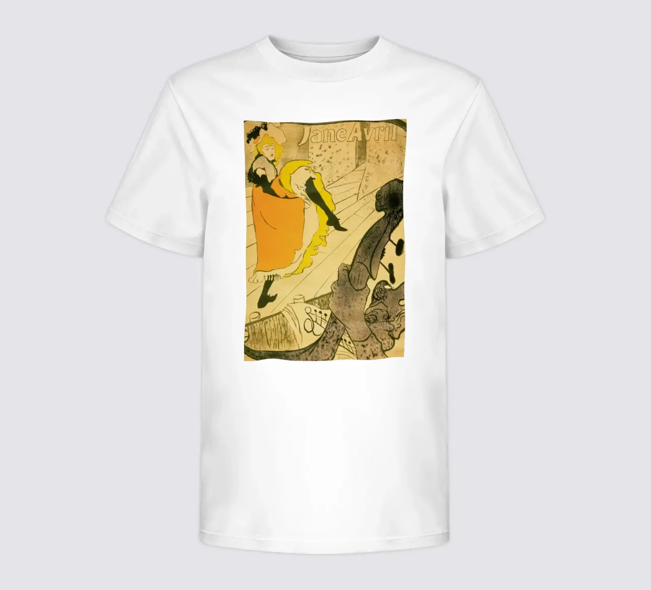 Henri de Toulouse-Lautrec - Lithograph Jane Avril t-shirt bambini da ARTOTHEK