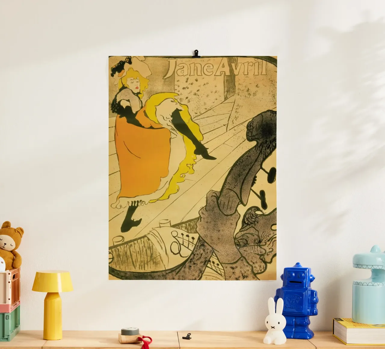 Henri de Toulouse-Lautrec - Lithograph Jane Avril poster da ARTOTHEK