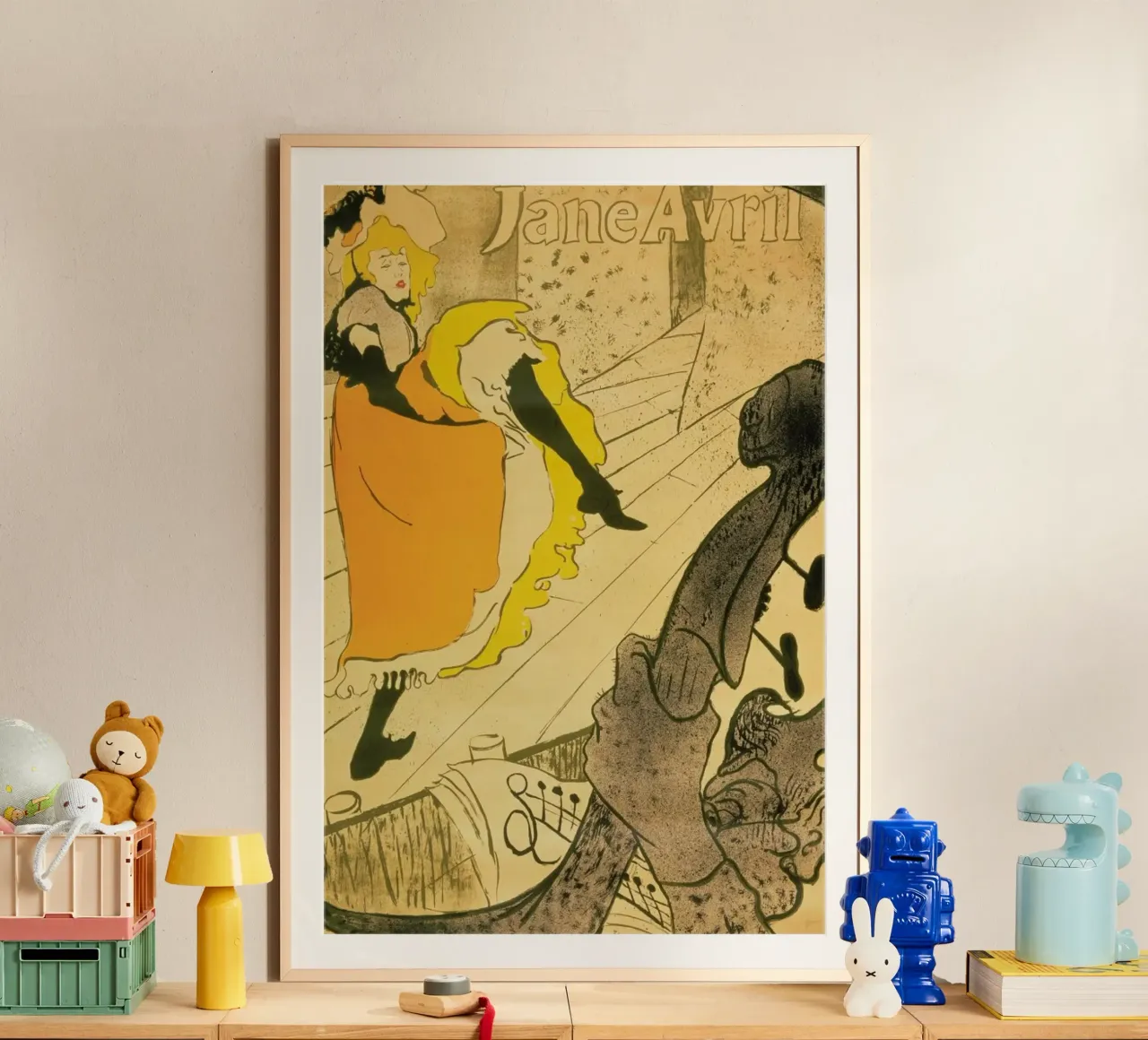 Henri de Toulouse-Lautrec - Lithograph Jane Avril poster da ARTOTHEK