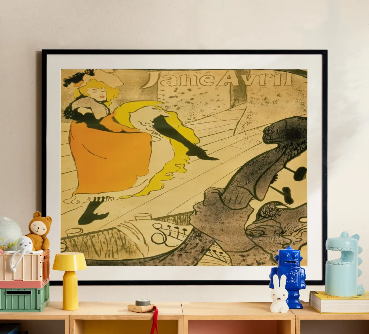 Henri de Toulouse-Lautrec - Lithograph Jane Avril poster da ARTOTHEK