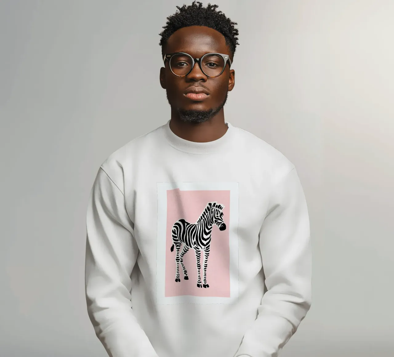 Zebra Pink felpa da Little Flourishes