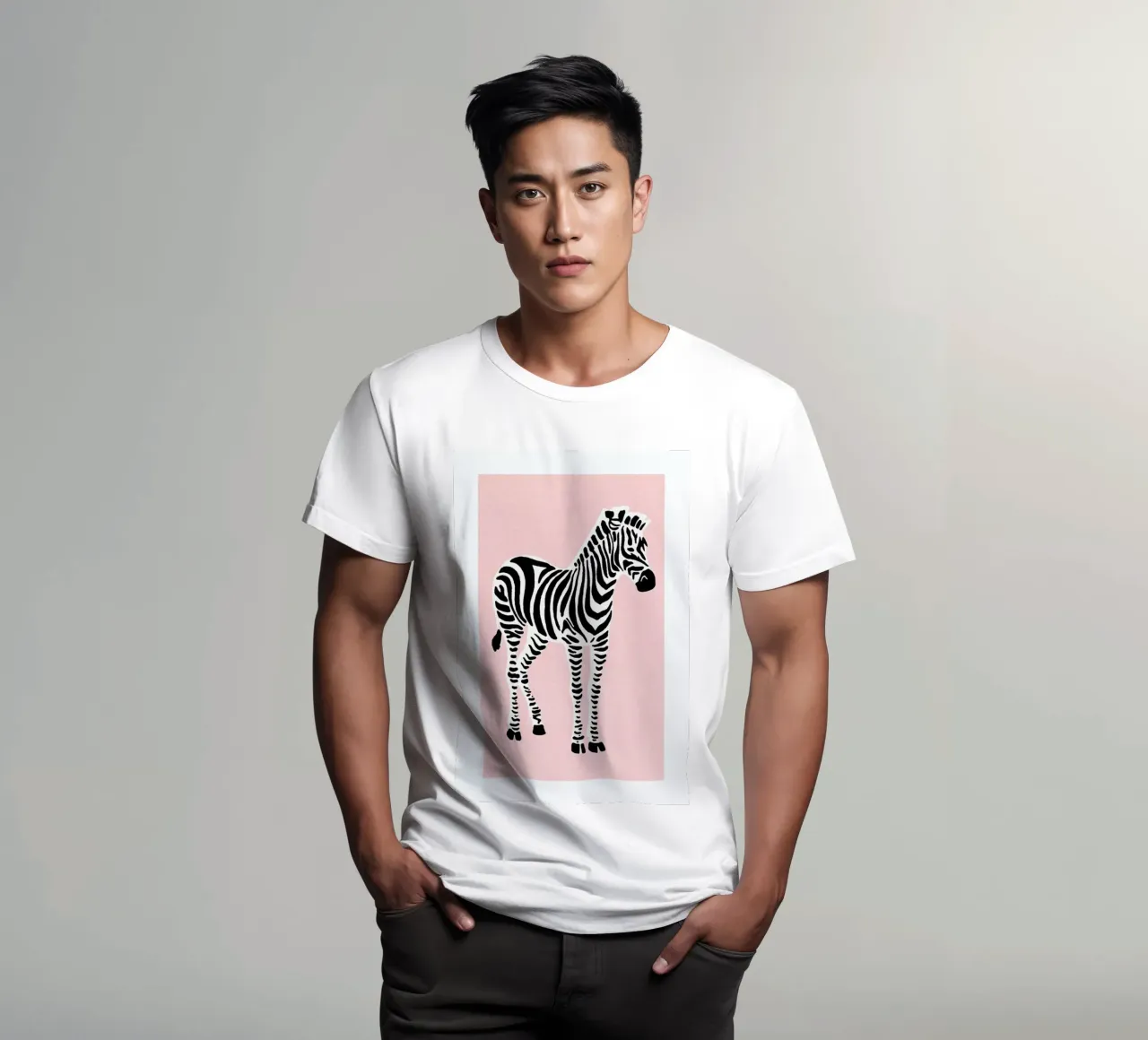 Zebra Pink t-shirt da Little Flourishes