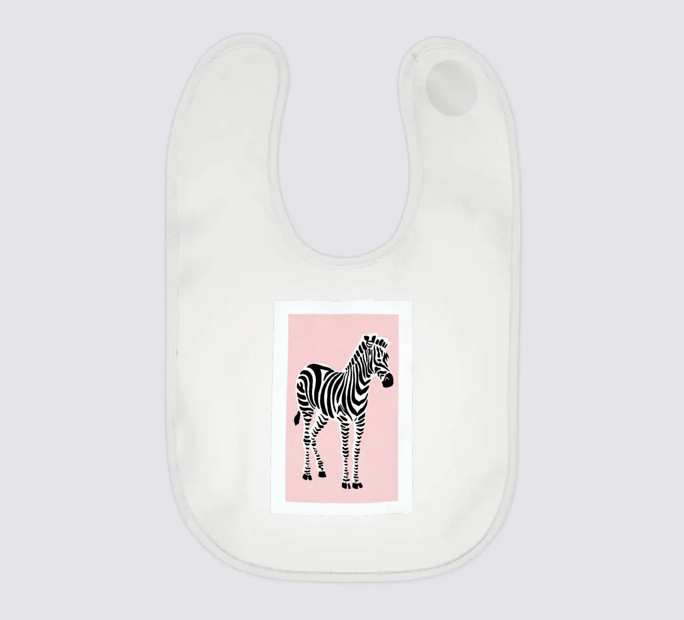 Zebra Pink Babylätzchen von Little Flourishes