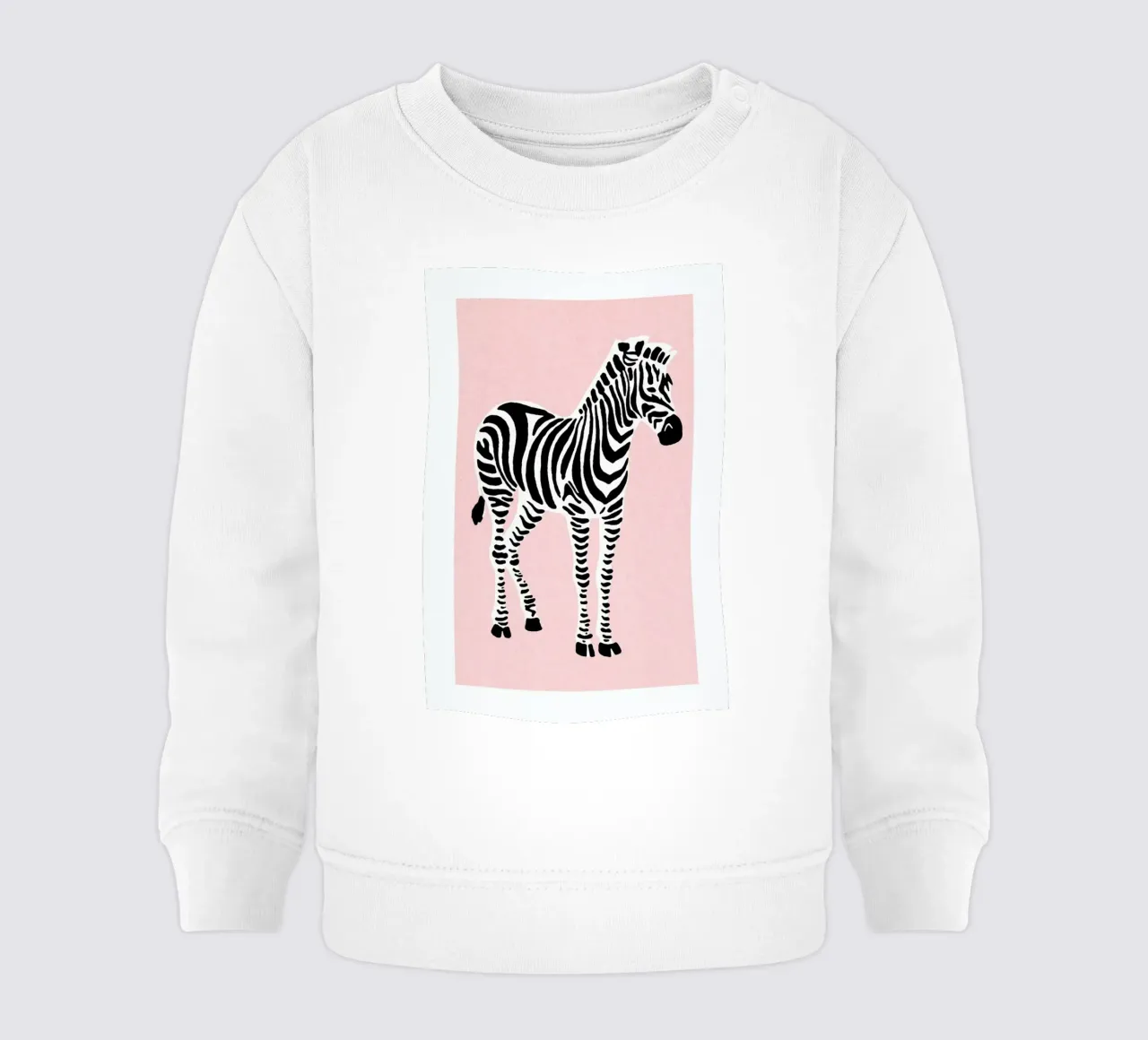 Zebra Pink felpa neonato da Little Flourishes
