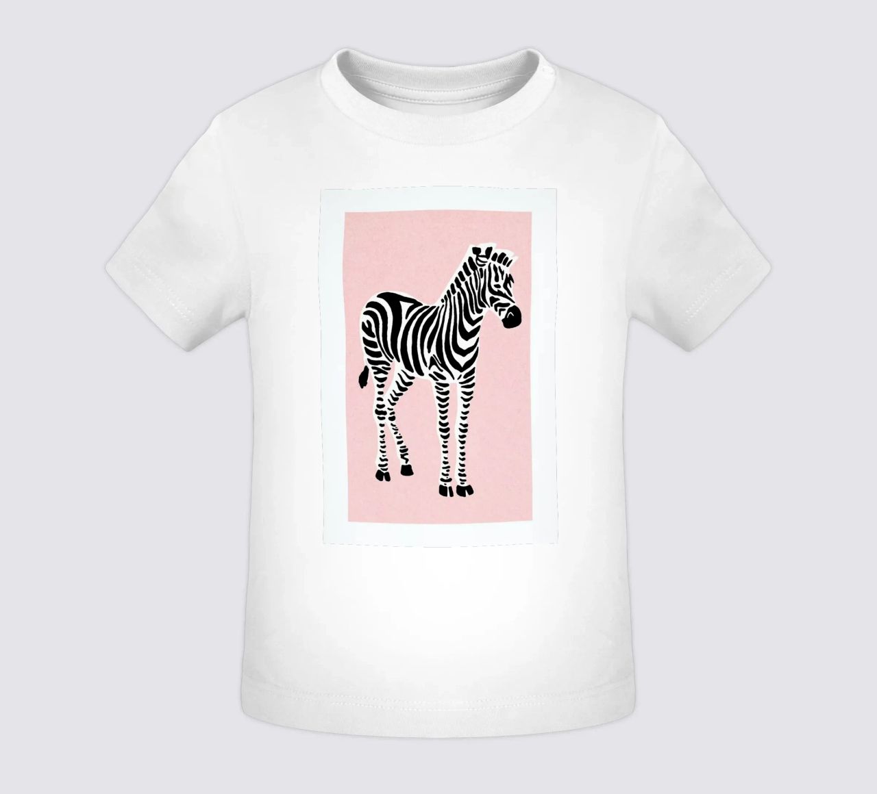 Zebra Pink maglietta neonato da Little Flourishes