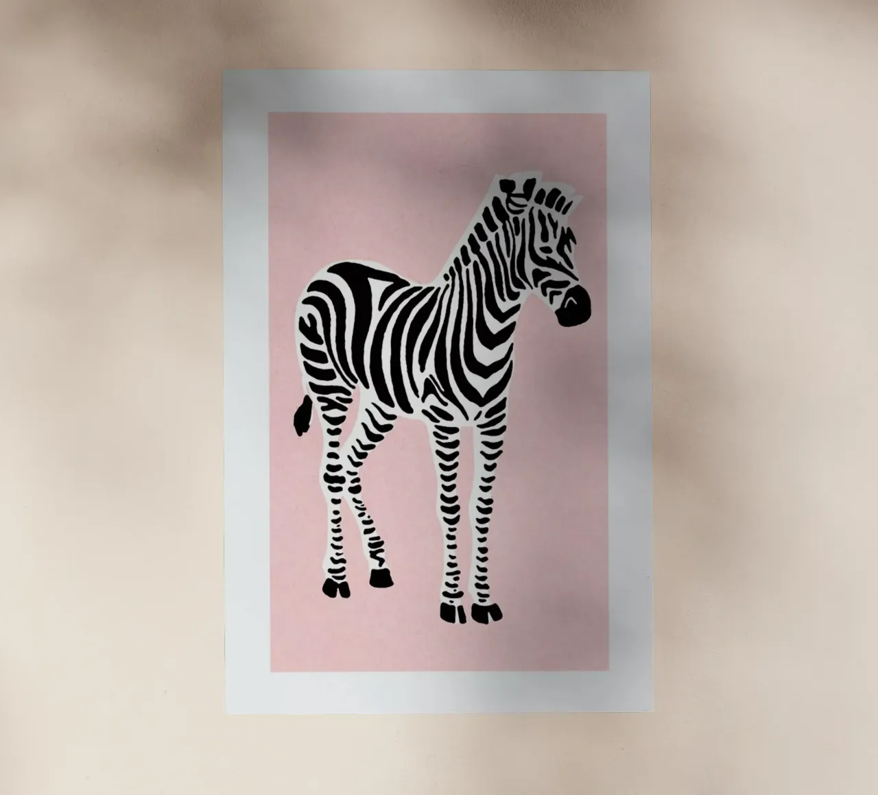 Zebra Pink pellicola backlit da Little Flourishes