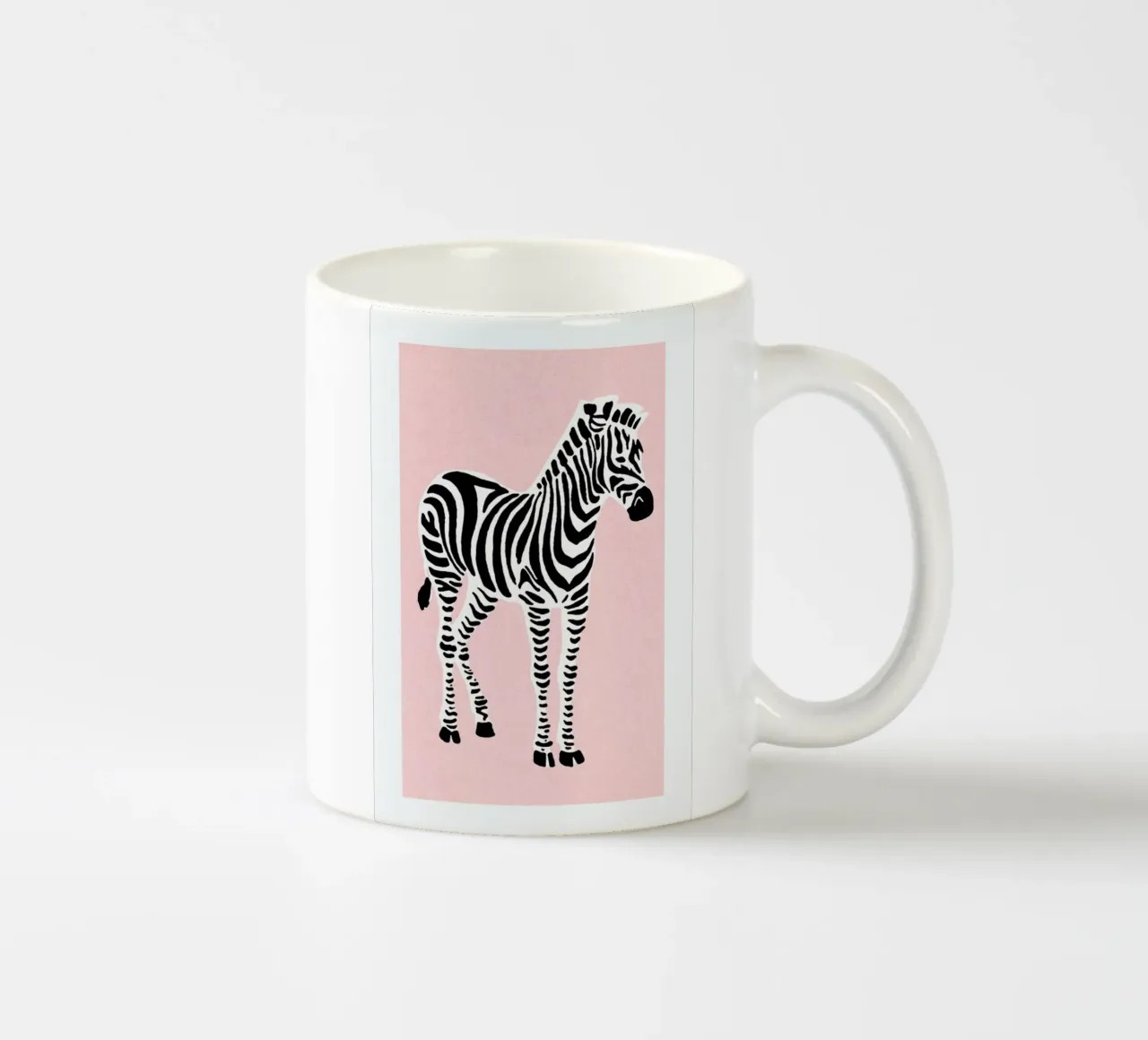Zebra Pink tazza in ceramica da Little Flourishes