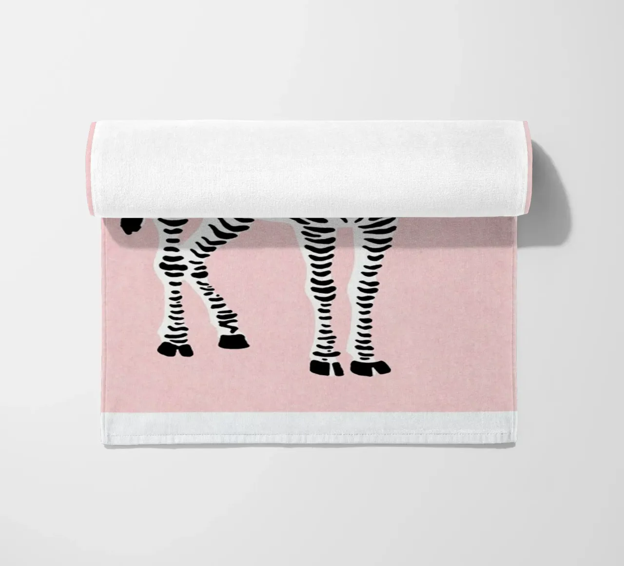 Zebra Pink telo mare da Little Flourishes