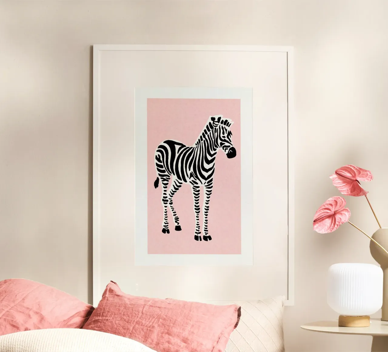 Zebra Pink carta hahnemühle da Little Flourishes