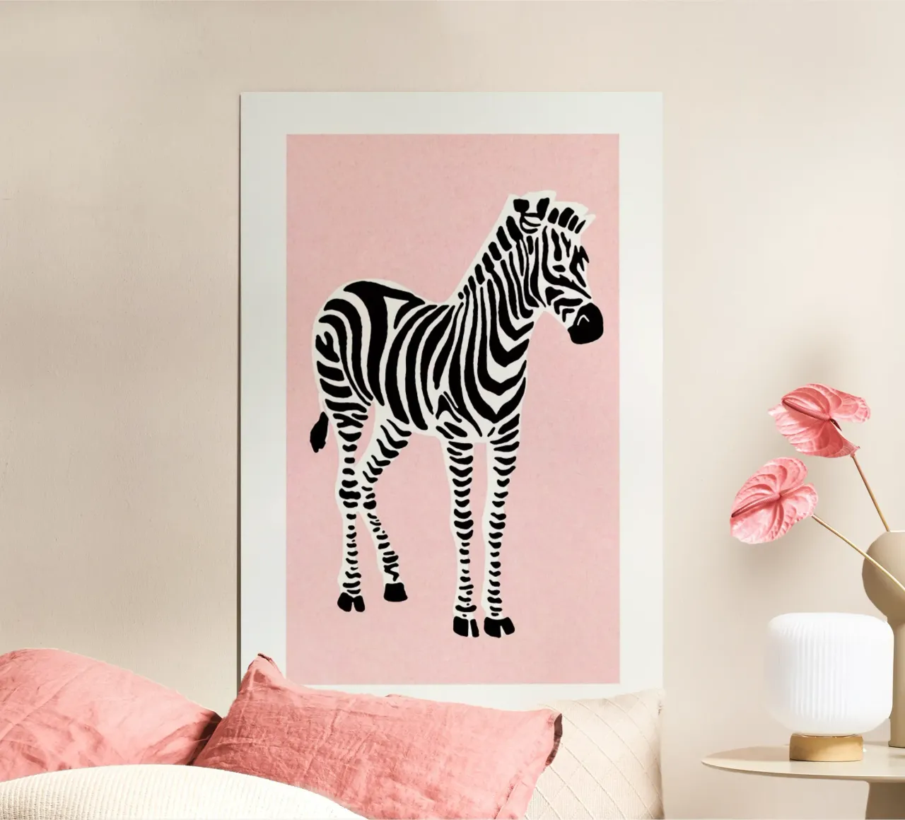 Zebra Pink carta hahnemühle da Little Flourishes