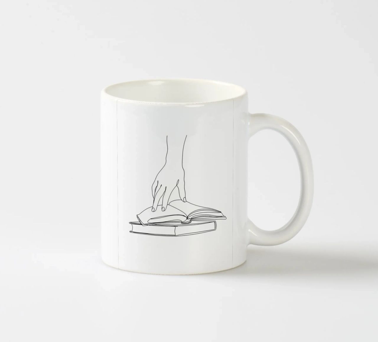 Hands On Book 2 Line art minimalista tazza in ceramica da Viv Line Art