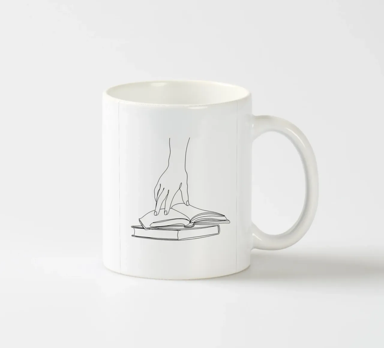 Hands On Book 2 Line art minimalista tazza in ceramica da Viv Line Art