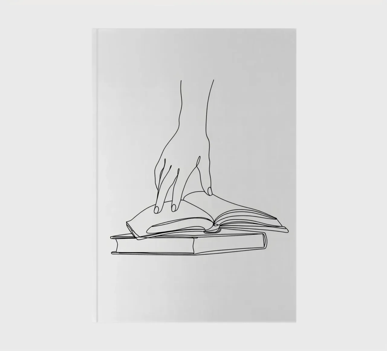 Hands On Book 2 Minimalistische Linienkunst Notizbuch von Viv Line Art