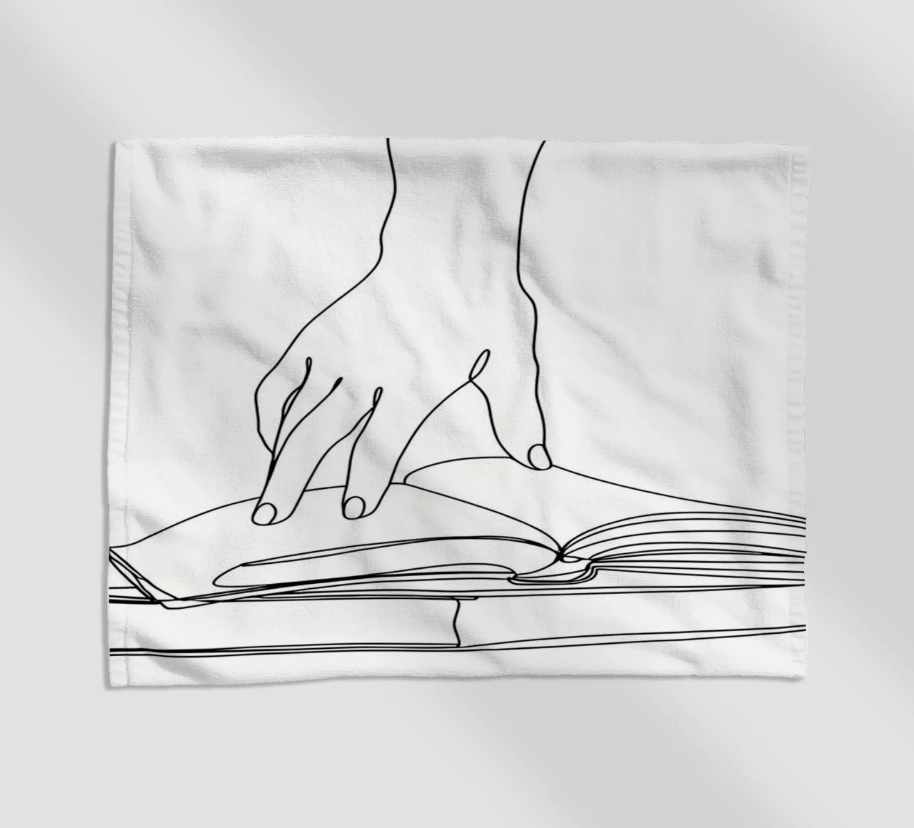 Hands On Book 2 Line art minimalista telo mare da Viv Line Art