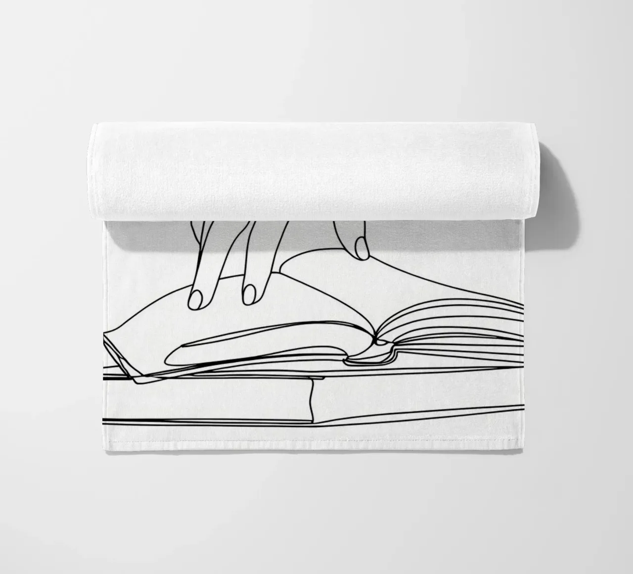 Hands On Book 2 Line art minimalista telo mare da Viv Line Art