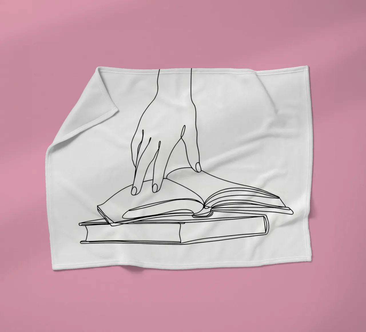 Hands On Book 2 Line art minimalista coperta in pile da Viv Line Art