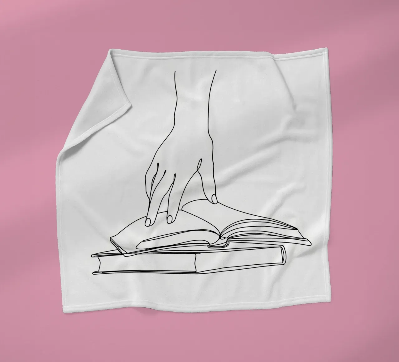 Hands On Book 2 Line art minimalista coperta in pile da Viv Line Art