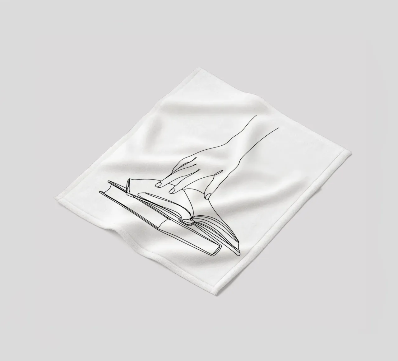 Hands On Book 2 Line art minimalista coperta in pile da Viv Line Art